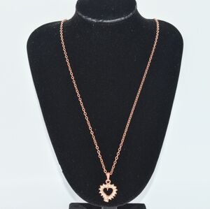 Heart Rose Gold Chain Necklace